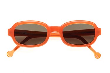 L.A Eyeworks, Skagg, Sonnenbrille, Vintage, orange , 