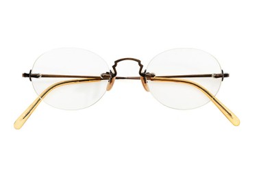 Oliver Peoples, rimless, antique gold, Vintage NOS 
