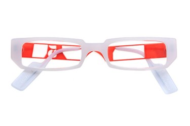 Anne et Valentin, Bayonetta, Y2K Brille, Bügel orange 