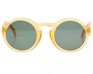 Le Flâneur, runde Sonnenbrille gelb 