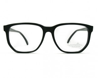 George, black, Brille eckig 