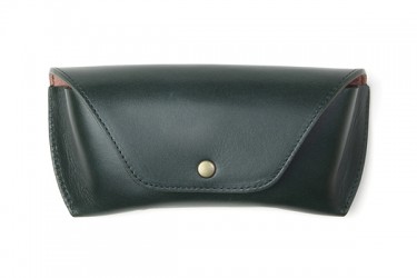 DIFFUSER OIL LEATHER EYEWEAR CASE, DUNKEL GRÜN 