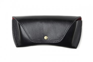 DIFFUSER OIL LEATHER EYEWEAR CASE, SCHWARZ 