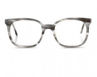 Brille grau Hornoptik 