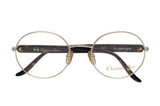 Dior, Mod. 3507, rundes Brillengestell, gold 