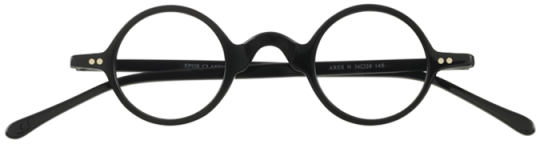 Brille kreisrund Ares, schwarz 