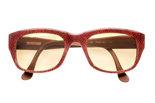 Missoni, M 107, Vintage, Sunglasses,red-brown-black patterned 