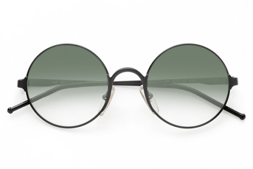 Gianfranco Ferre, Sonnenbrille, Kreisrund schwarz matt 