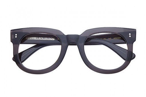 Kvadrangolo/38 Brille, Oversize, dunkel grau 