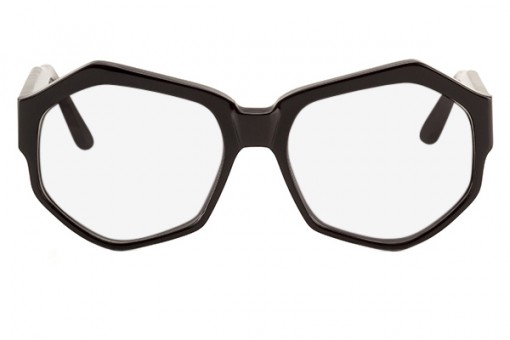Nom de Plume, sechseckige Brille, schwarz 