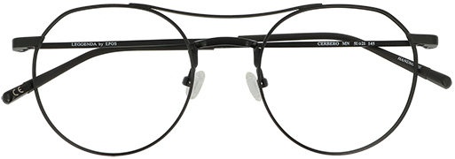 Epos Cerbero Pilotenbrille schwarz, durchsichtige Gläser 