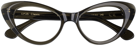 Epos Minerva Cateye Brille oliv 