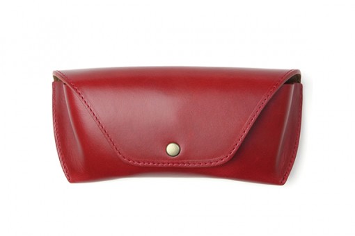 DIFFUSER OIL LEATHER EYEWEAR CASE, ROT 