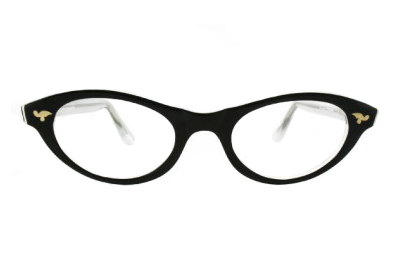 Pin-Up, Cateye Brille aus Schichtacetat 