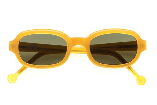 L.A Eyeworks, Skagg, Sonnenbrille, Vintage, gelb 