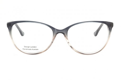 Two-tone Cateye Brille zweifarbig, grau Verlauf 