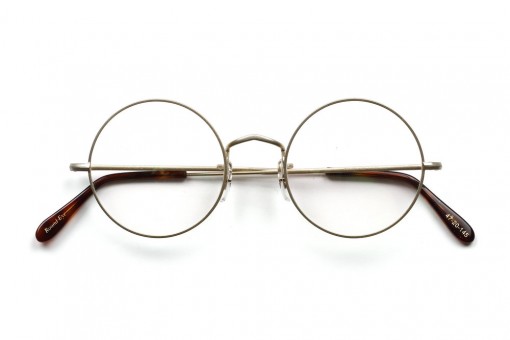 Algha Oval nickel spectacles gold matte 