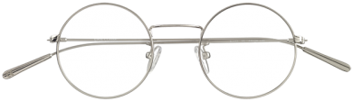 Baio silver, Brille runde Gläser 