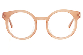 Comme ci comme ça, runde Brille rosé 