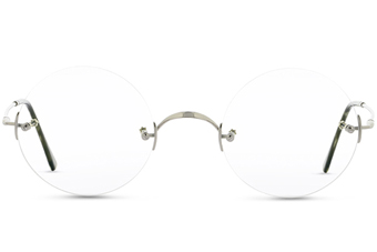 Lunor Brille classic rund, silber 