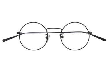 Baio matt schwarz, Brille runde Gläser 