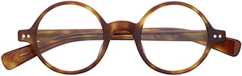 Palladio rotbraun, Brille rund 