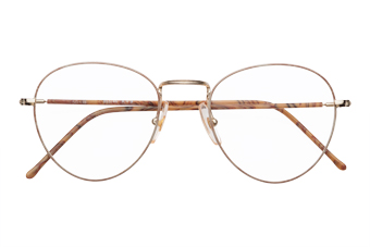 Panto Brille gold & nude 