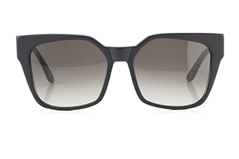 l'Avventura, eckige Sonnenbrille, matt schwarz 