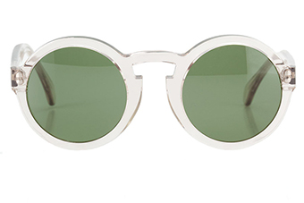 Le Flâneur, runde Sonnenbrille, transparent 