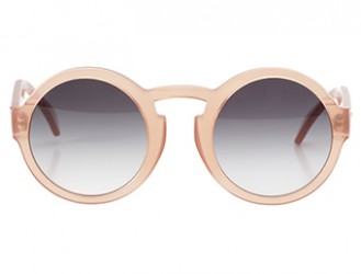 Le Flâneur, runde Sonnenbrille, rosa 