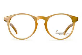 Fare bella Figura, Panto Brille, honigfarben 