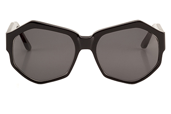Nom de Plume, Octagon Sonnenbrille, schwarz 