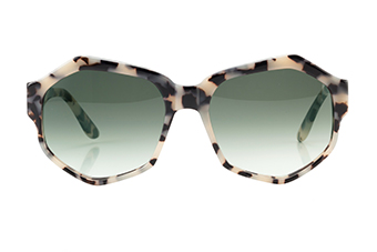 Nom de Plume, sechseckige Sonnenbrille, stracciatella 
