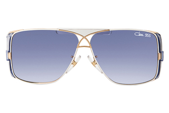 Cazal Mod. 955, Aviator Sonnenbrille, weiß 