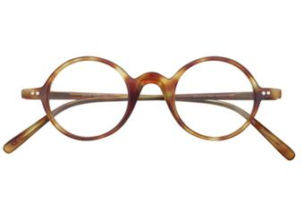 Ermes Brille Tortoise hell rund 