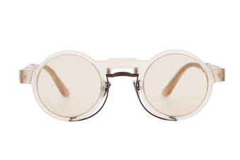 Maske N3, Sonnenbrille, rund, nude matt 