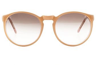 80er Jahre Accessoires Sonnenbrillen runde Sonnenbrillen Extravagante Vintage Sonnenbrille \u201eSunrise\u201c 