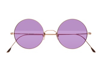 Red Rose, Sonnenbrille, kreisrund, gold 