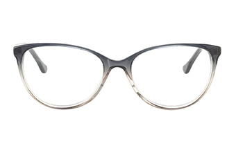 Two-tone Cateye Brille zweifarbig, grau Verlauf 