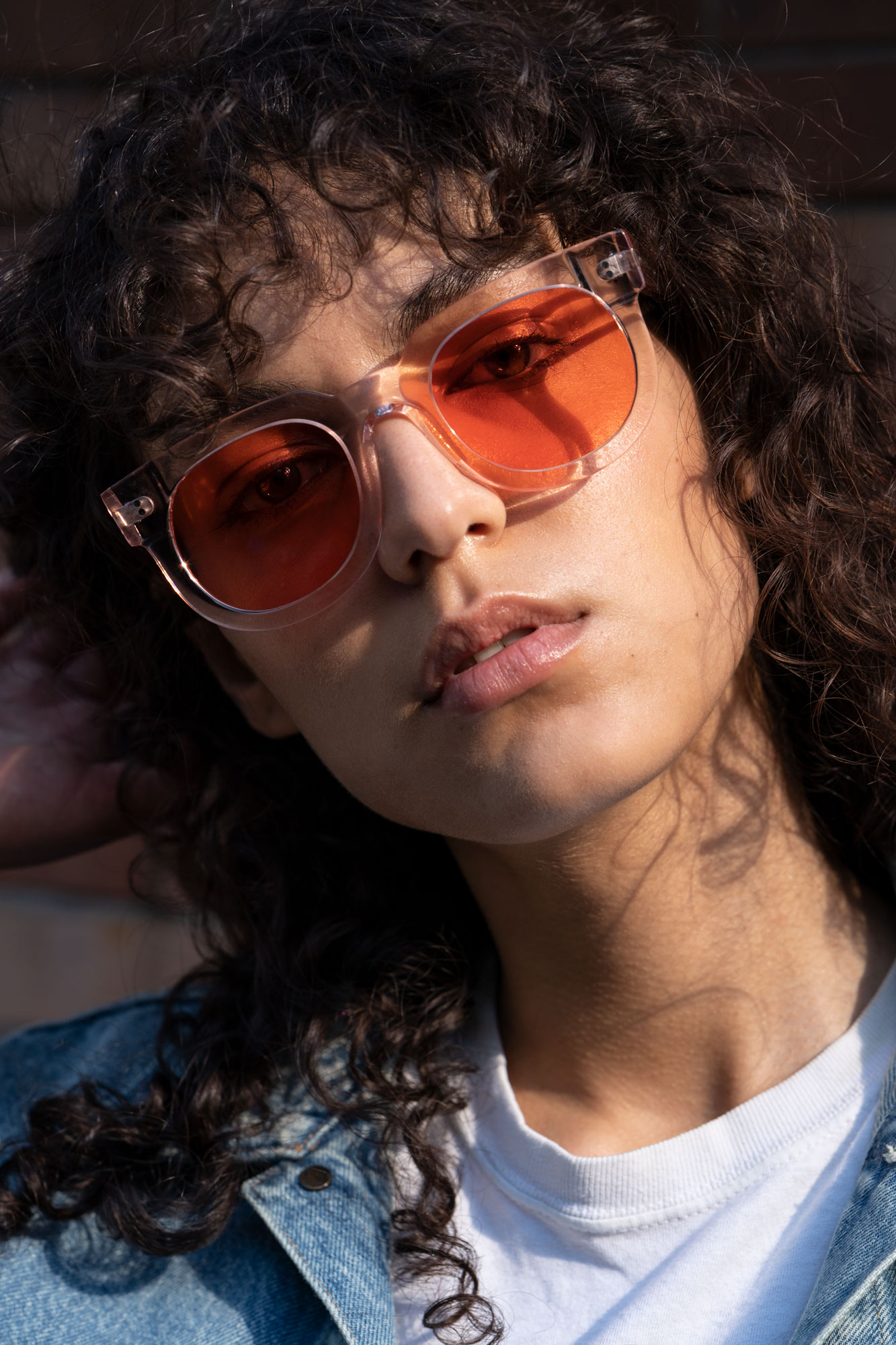 Kvadrangolo/38, Sonnenbrille, transparent, rosé 