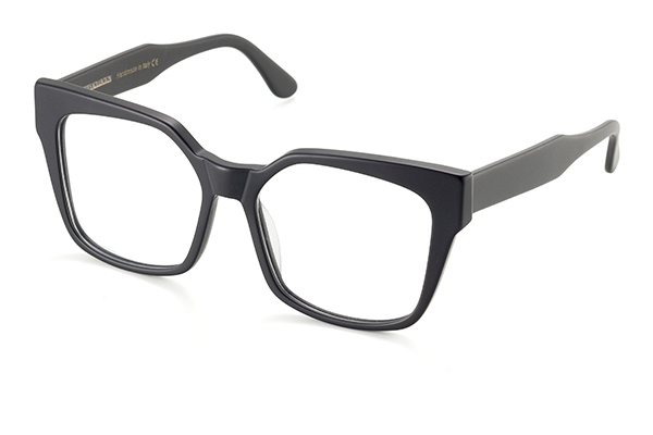 l'Avventura, eckige Brille, schwarz matt 