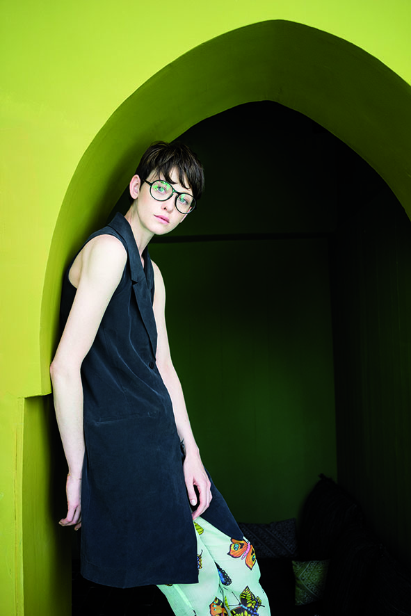 Et Cetera, runde Brille, schwarz 